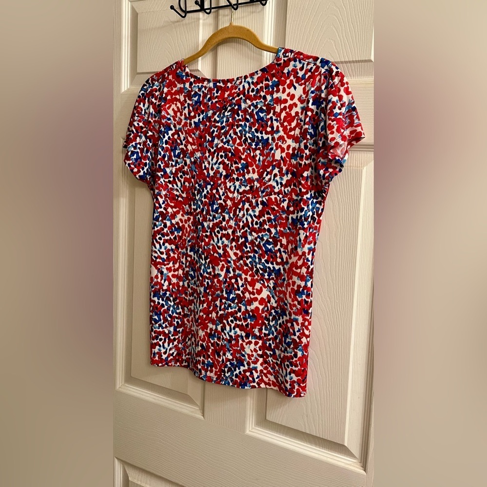 CHAUS NY~VIBRANT BLOUSE~M - Picture 7 of 8